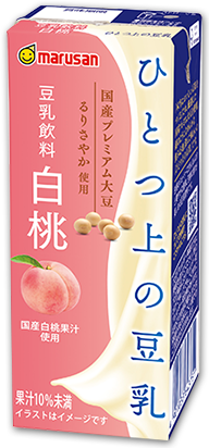 ひとつ上の豆乳 豆乳飲料 白桃 200ml